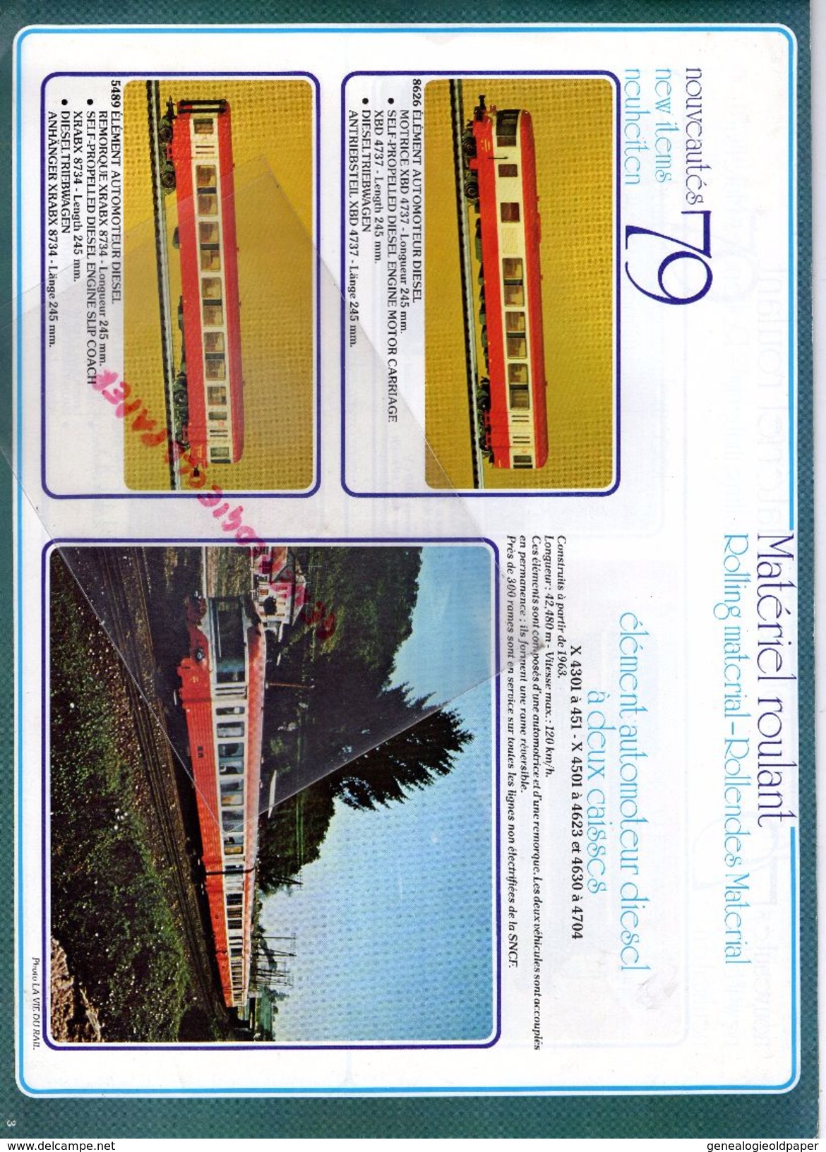 CATALOGUE JOUETS JOUEF- CHEMINS DE FER TRAIN GARE HO- -LOCOMOTIVE-NOUVEAUTES 1979- LUSIGNY-JOUET - Chemin De Fer & Tramway