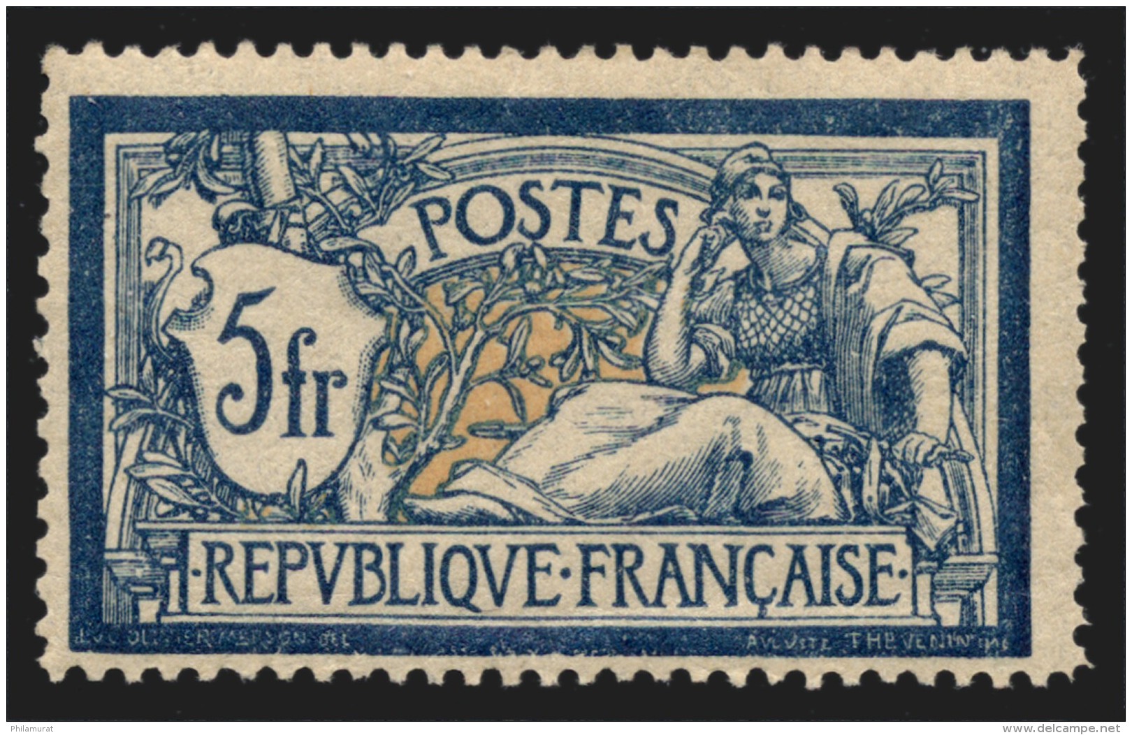 France N°123, Merson 5f Bleu, Neuf ** Sans Charnière - COTE 325 &euro; - TB - Neufs