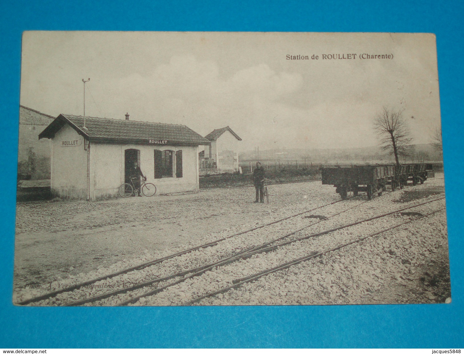 16 ) Station De Roullet " Gare  " Train " - Année  - EDIT : Veriat - Autres & Non Classés