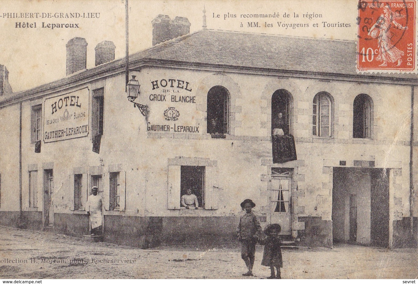St-PHILBERT DE GRAND LIEU. - Hôtel LEPAROUX. Carte Pas Courante - Saint-Philbert-de-Grand-Lieu