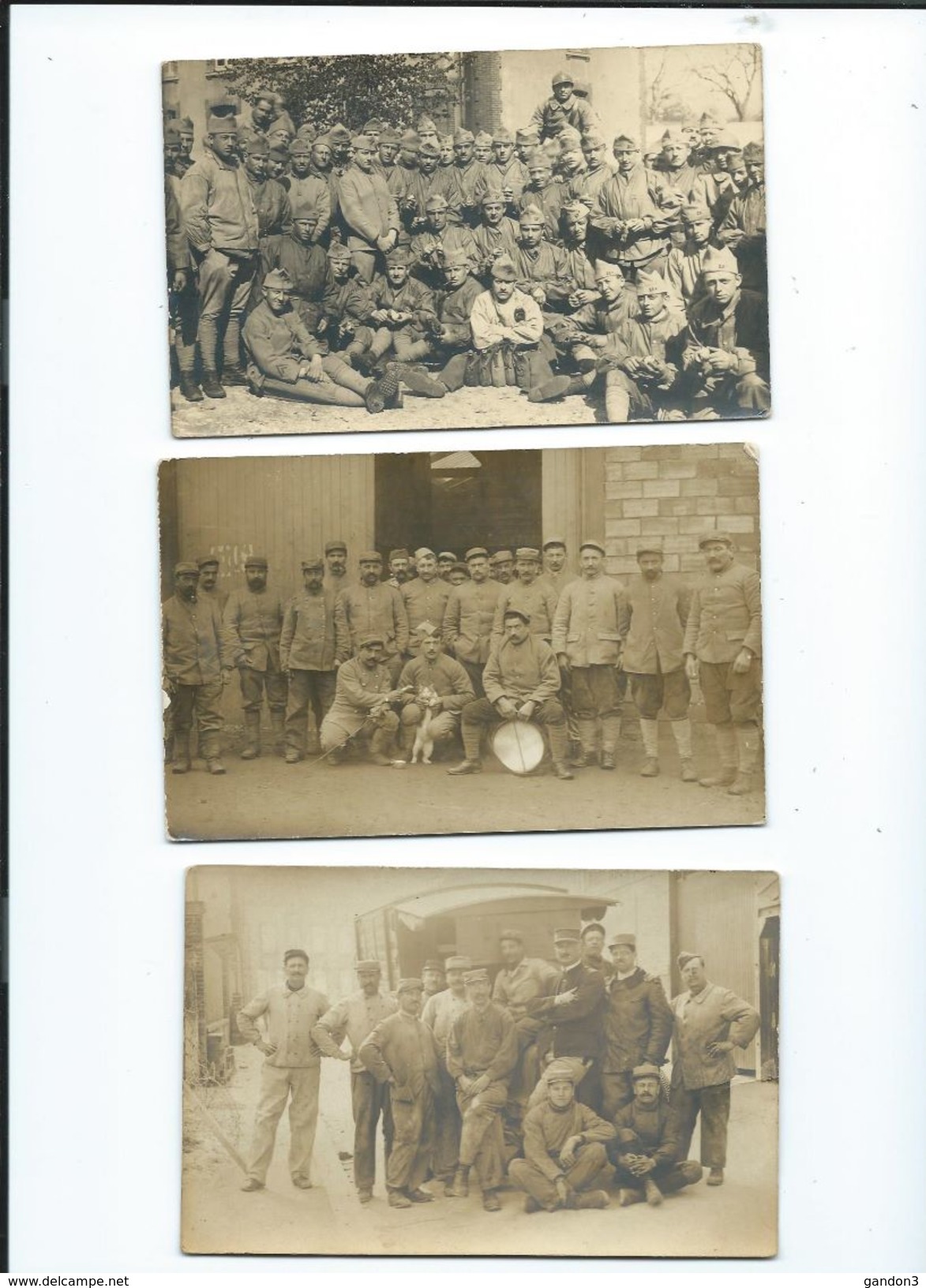 LOT    de       200     Cartes  Postales  PHOTO  :     Guerre  1914-1918   -    Portraits  et  Scènes Diverses