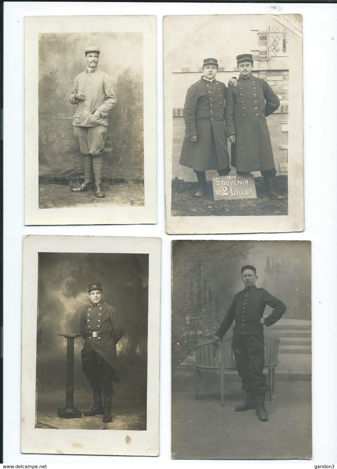 LOT    de       200     Cartes  Postales  PHOTO  :     Guerre  1914-1918   -    Portraits  et  Scènes Diverses