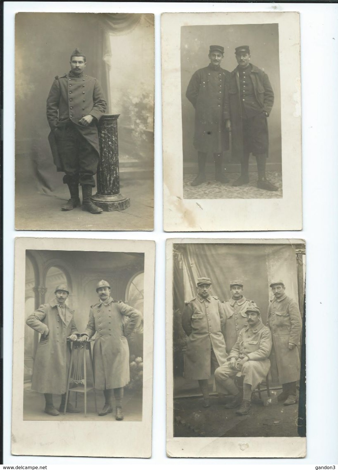 LOT    de       200     Cartes  Postales  PHOTO  :     Guerre  1914-1918   -    Portraits  et  Scènes Diverses