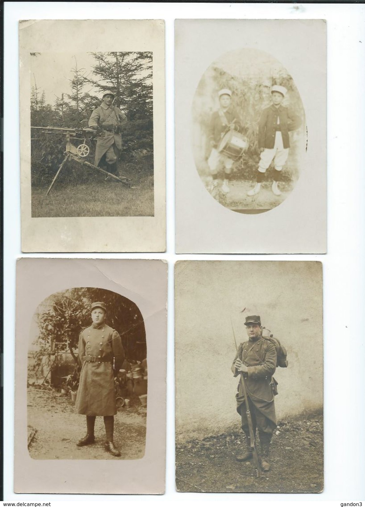 LOT    de       200     Cartes  Postales  PHOTO  :     Guerre  1914-1918   -    Portraits  et  Scènes Diverses