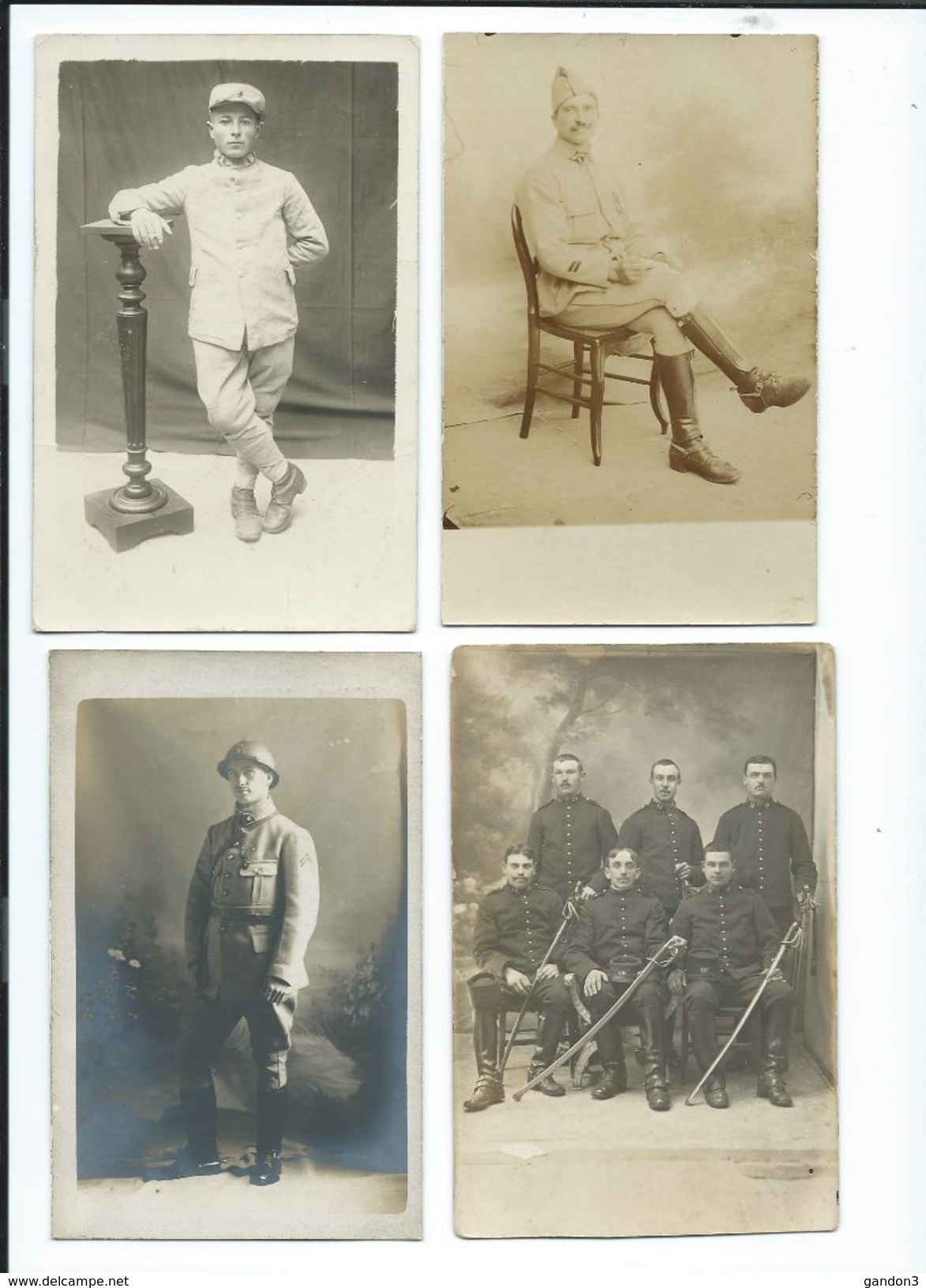 LOT    de       200     Cartes  Postales  PHOTO  :     Guerre  1914-1918   -    Portraits  et  Scènes Diverses