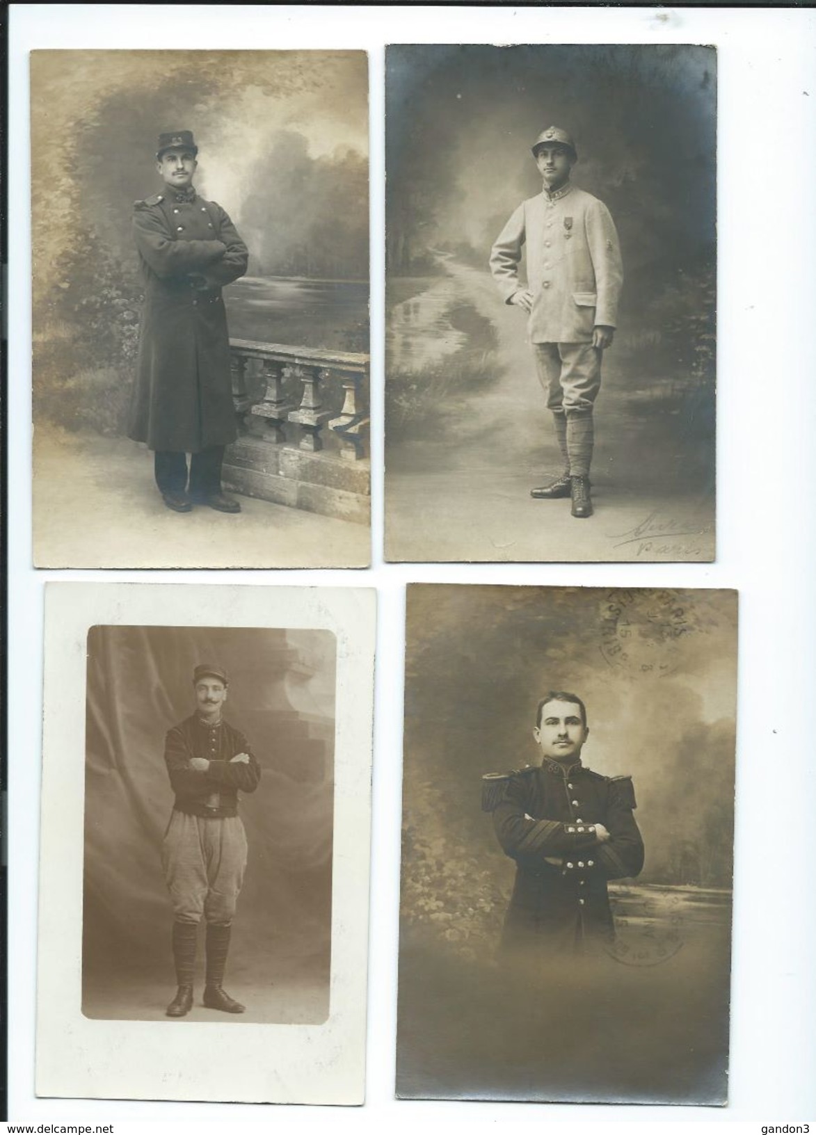 LOT    de       200     Cartes  Postales  PHOTO  :     Guerre  1914-1918   -    Portraits  et  Scènes Diverses