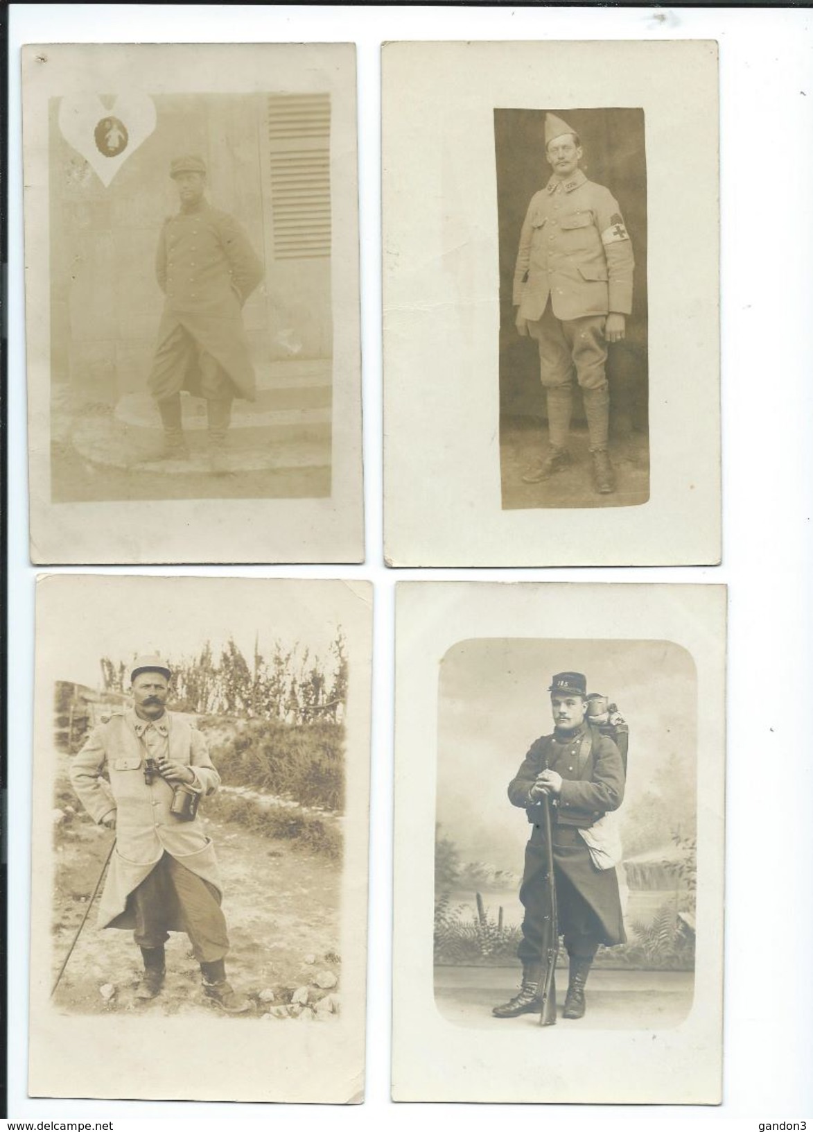 LOT    de       200     Cartes  Postales  PHOTO  :     Guerre  1914-1918   -    Portraits  et  Scènes Diverses