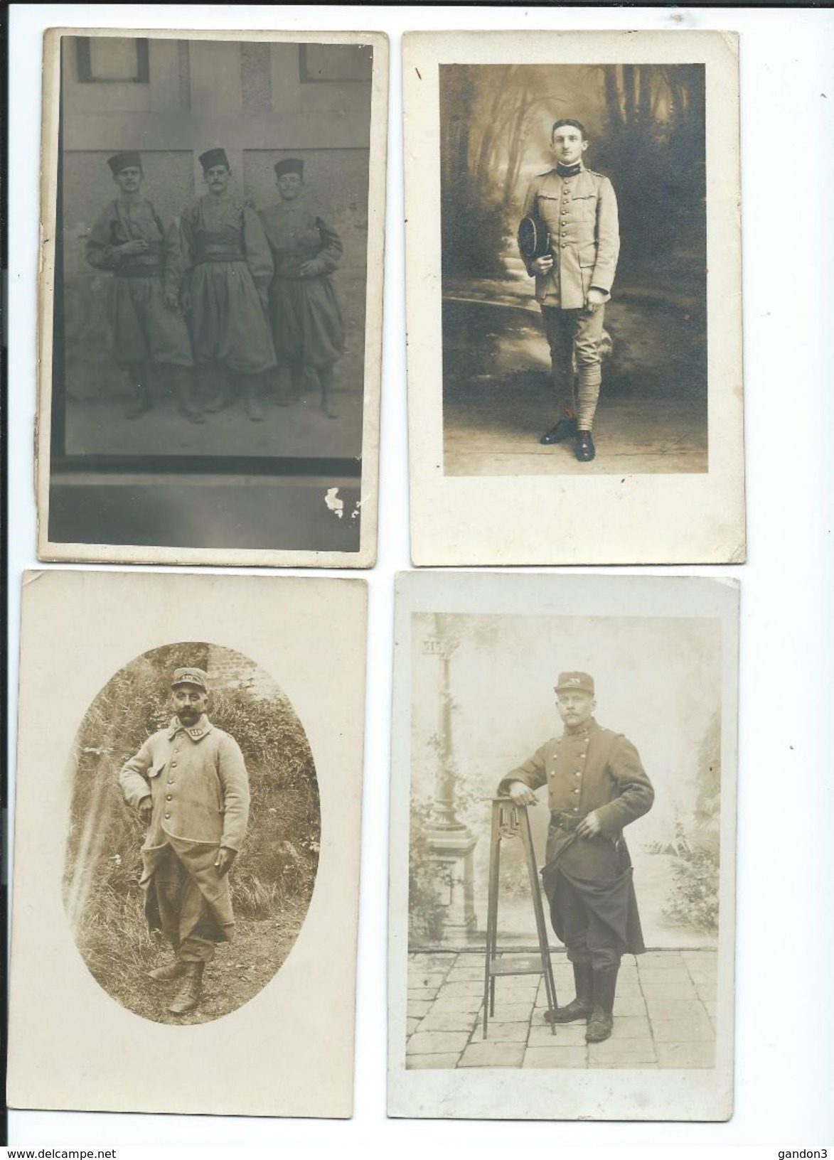 LOT    de       200     Cartes  Postales  PHOTO  :     Guerre  1914-1918   -    Portraits  et  Scènes Diverses