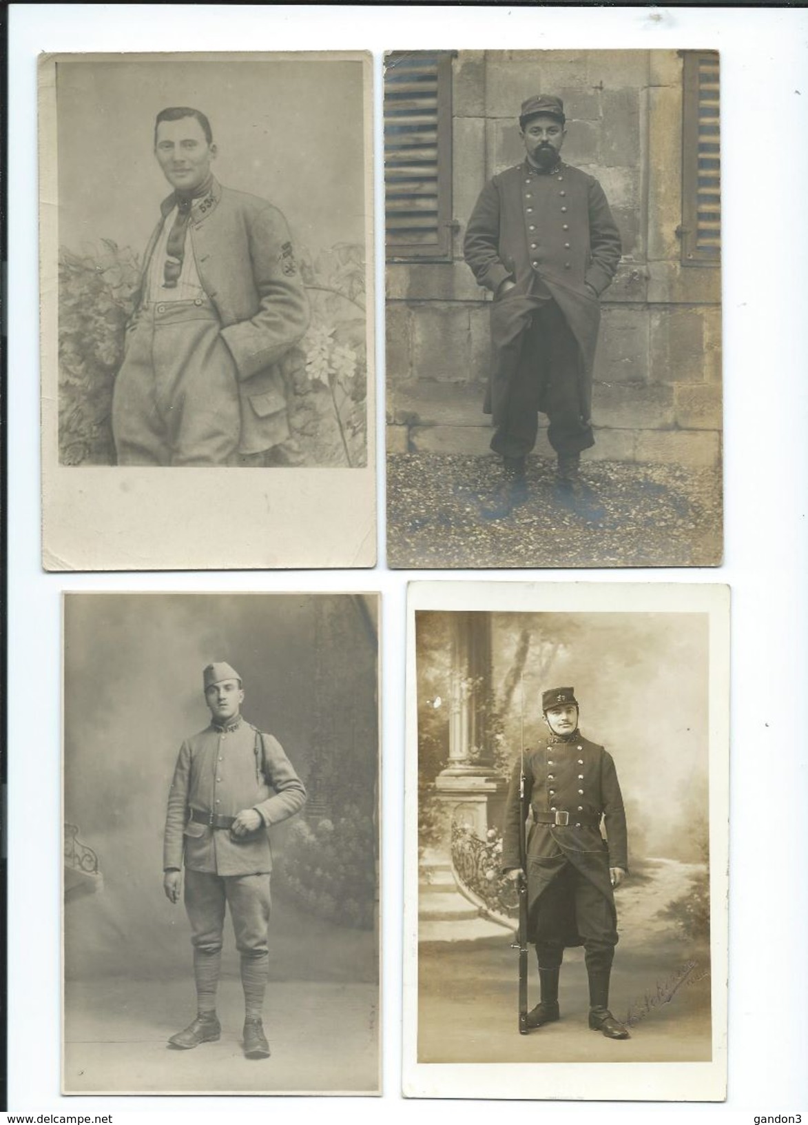 LOT    de       200     Cartes  Postales  PHOTO  :     Guerre  1914-1918   -    Portraits  et  Scènes Diverses