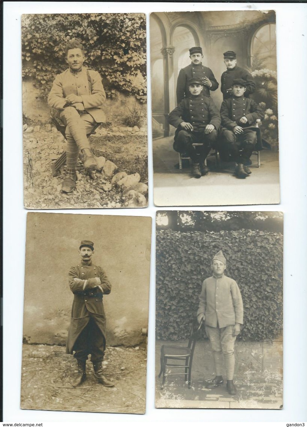 LOT    de       200     Cartes  Postales  PHOTO  :     Guerre  1914-1918   -    Portraits  et  Scènes Diverses