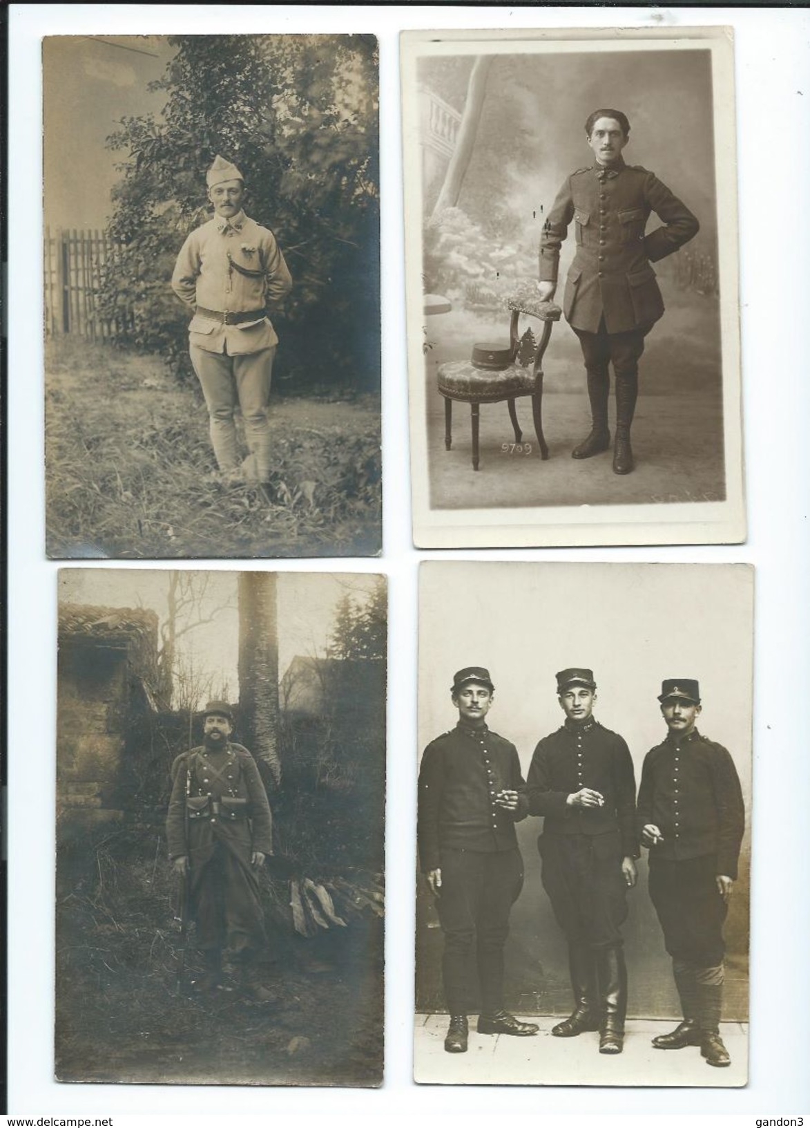 LOT    de       200     Cartes  Postales  PHOTO  :     Guerre  1914-1918   -    Portraits  et  Scènes Diverses