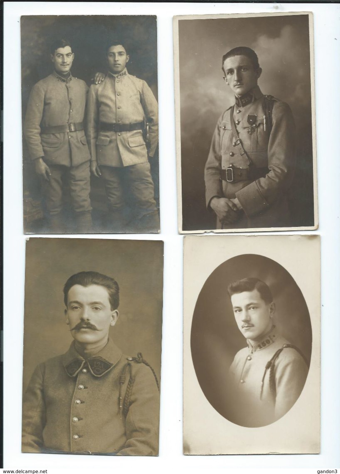 LOT    de       200     Cartes  Postales  PHOTO  :     Guerre  1914-1918   -    Portraits  et  Scènes Diverses