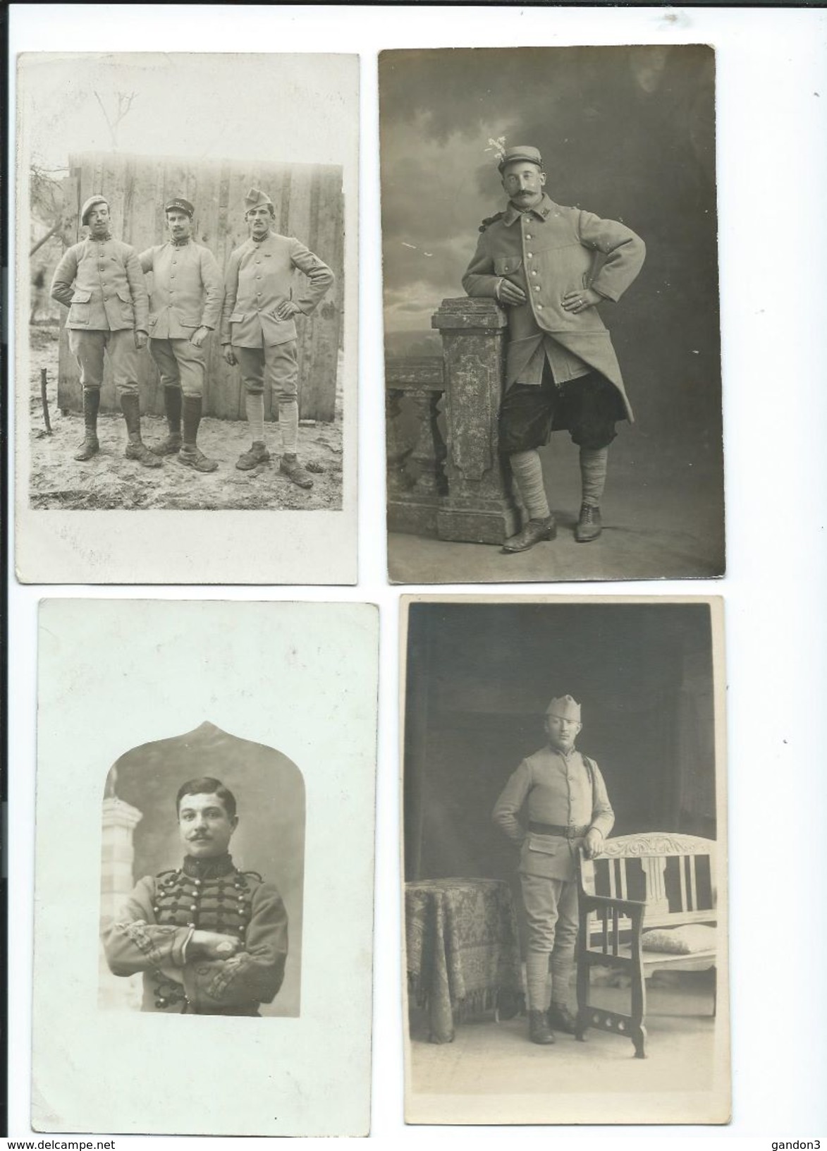 LOT    de       200     Cartes  Postales  PHOTO  :     Guerre  1914-1918   -    Portraits  et  Scènes Diverses