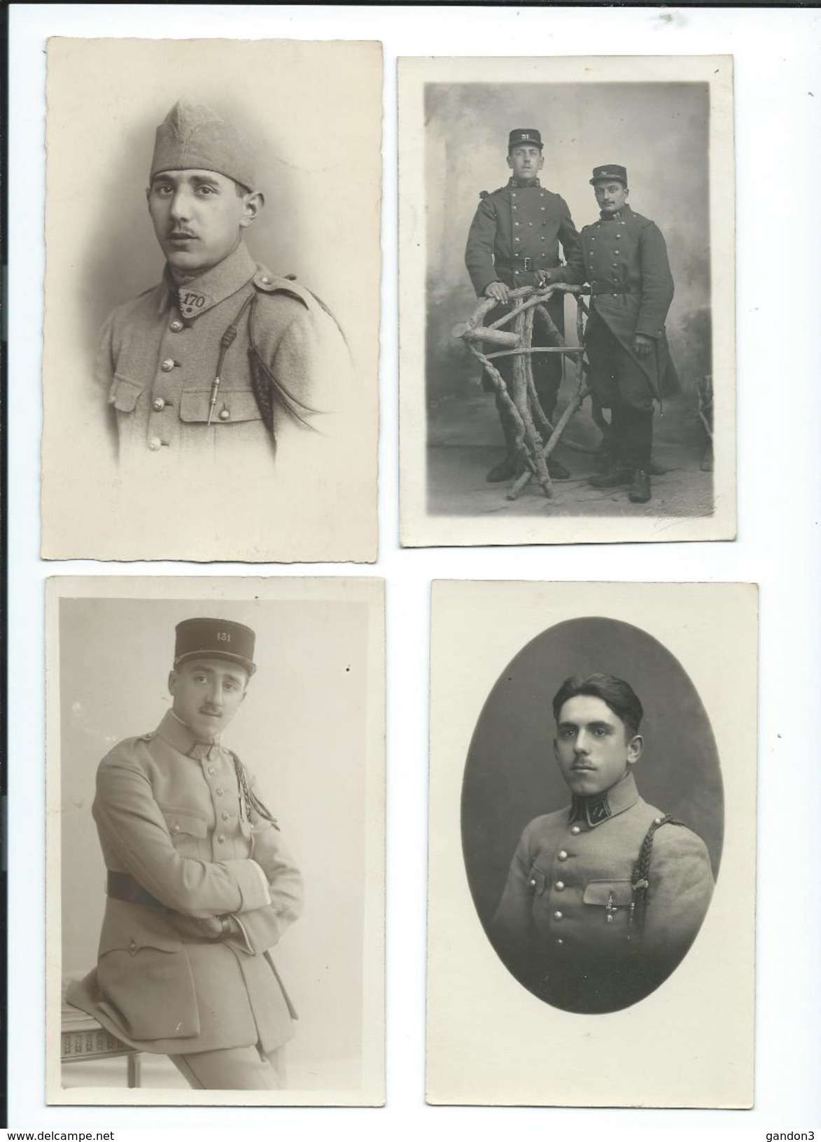 LOT    de       200     Cartes  Postales  PHOTO  :     Guerre  1914-1918   -    Portraits  et  Scènes Diverses