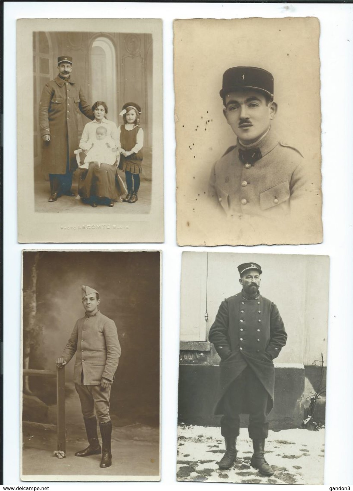 LOT    de       200     Cartes  Postales  PHOTO  :     Guerre  1914-1918   -    Portraits  et  Scènes Diverses