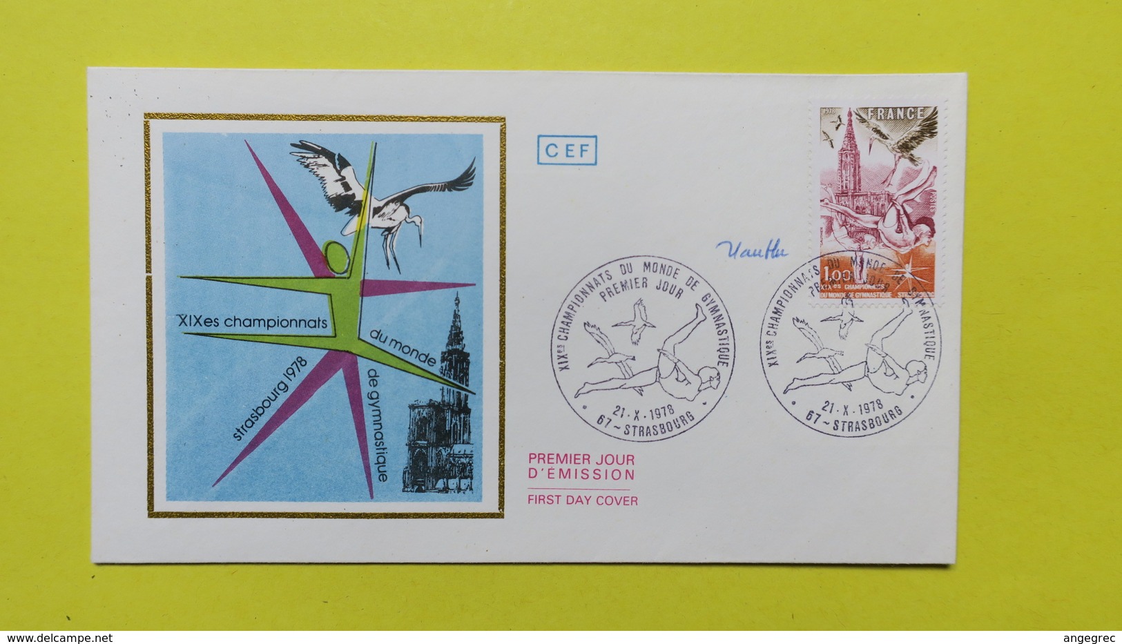 Autographe  Sur  FDC  First Day Cover  Premier Jour   A VOIR   1978 - Autres & Non Classés