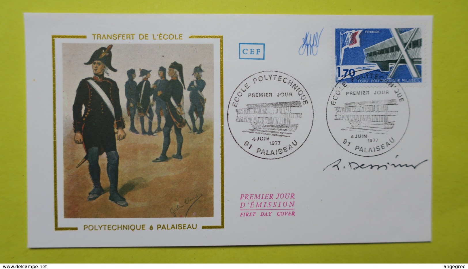 Autographe  Sur  FDC  First Day Cover  Premier Jour   A VOIR   1977 - Autres & Non Classés