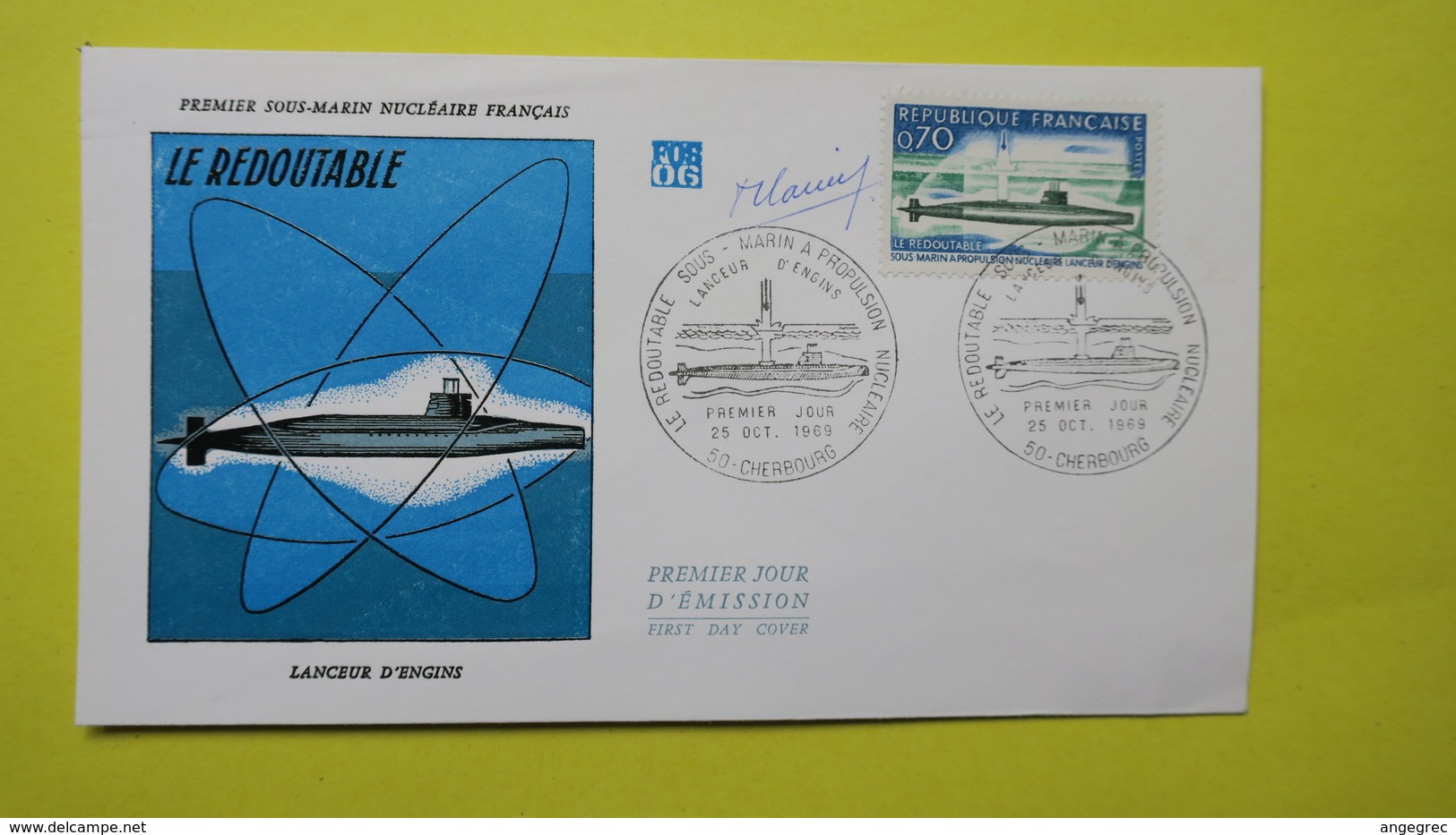 Autographe  Sur  FDC  First Day Cover  Premier Jour   A VOIR   1969 - Autres & Non Classés