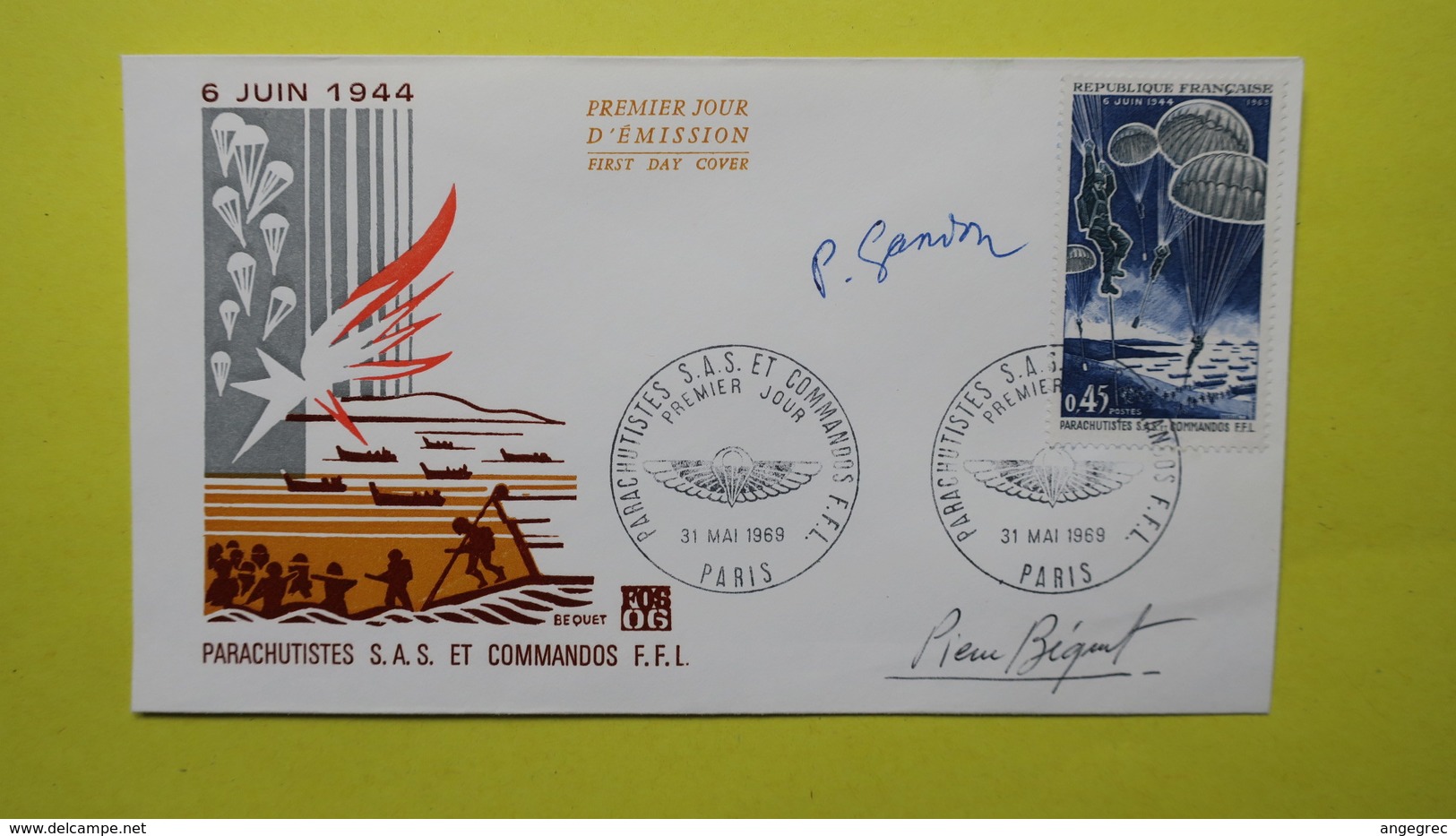 Autographe  Sur  FDC  First Day Cover  Premier Jour   A VOIR   1969 - Autres & Non Classés