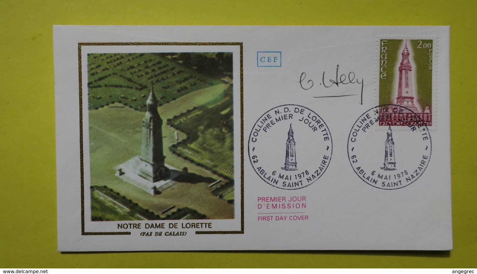 Autographe  Sur  FDC  First Day Cover  Premier Jour   A VOIR   1978 - Autres & Non Classés