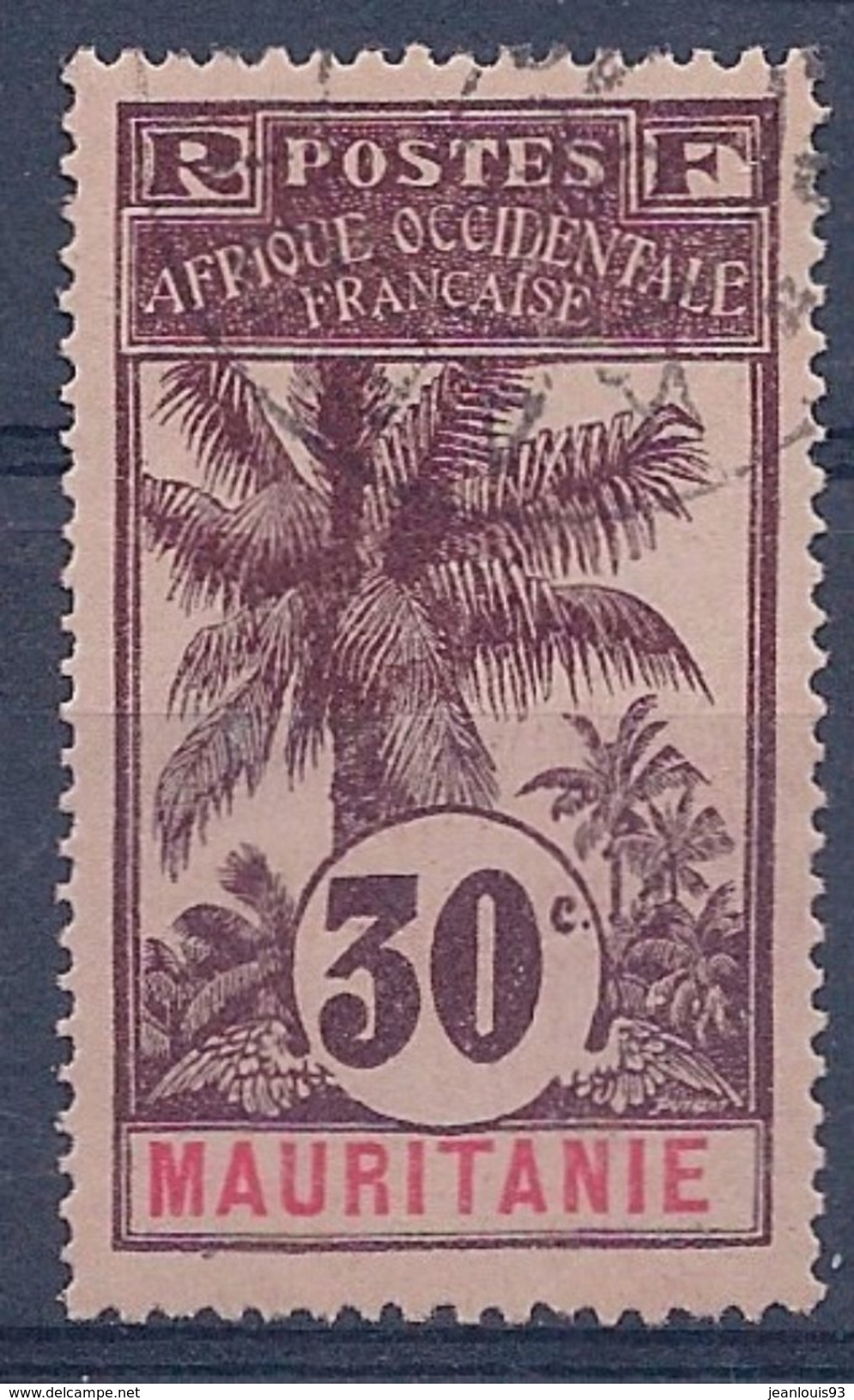 MAURITANIE - 8  30C PALMIER OBL USED COTE 100 EUR - Oblitérés