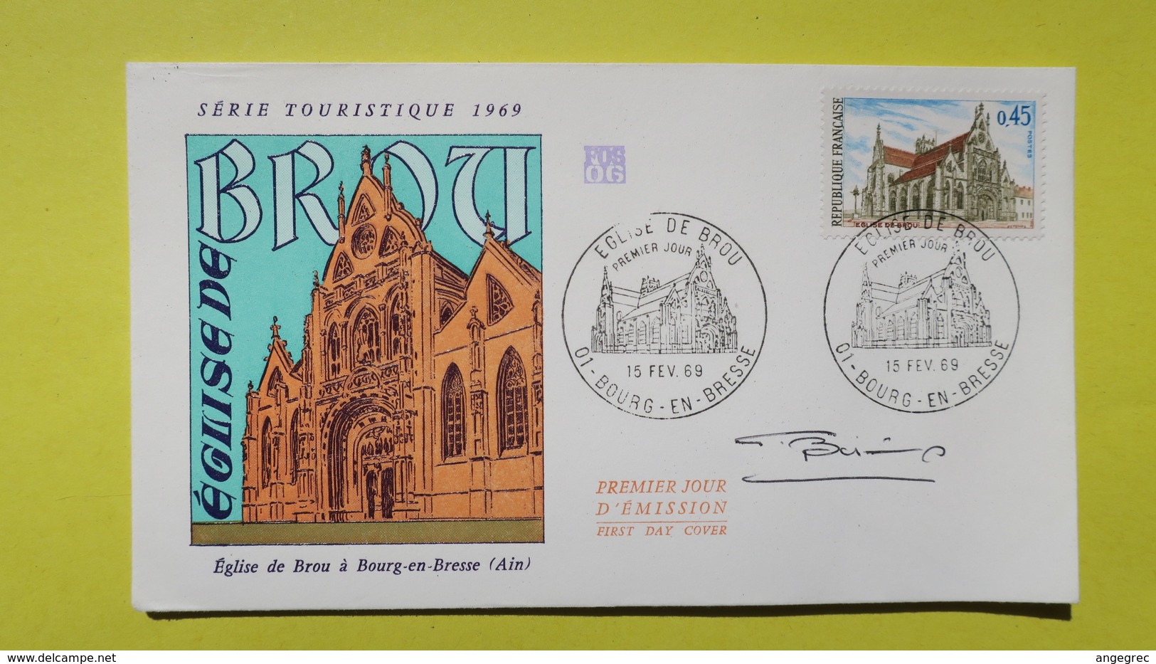 Autographe  Sur  FDC  First Day Cover  Premier Jour   A VOIR   1969 - Autres & Non Classés