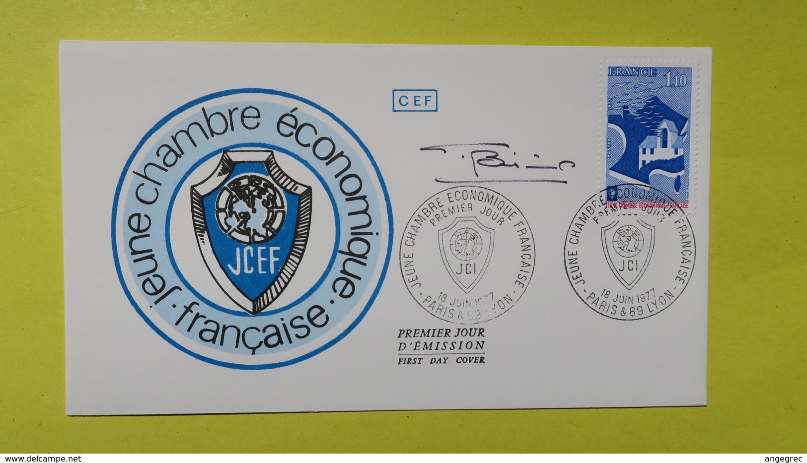 Autographe  Sur  FDC  First Day Cover  Premier Jour   A VOIR   1977 - Autres & Non Classés