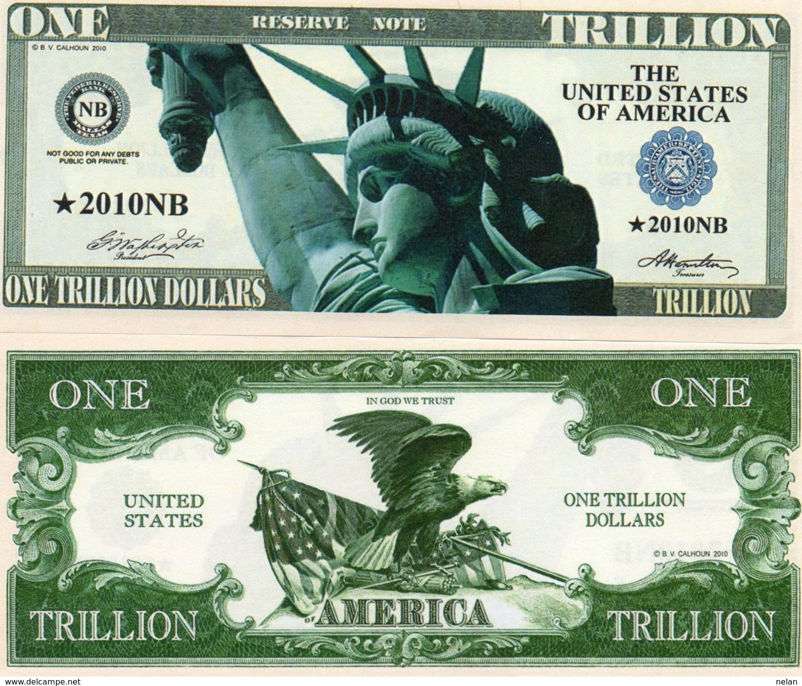 STATI UNITI- BANCONOTA DOLLARS- EMISSIONI DI  FANTASIE-UNC - Altri & Non Classificati