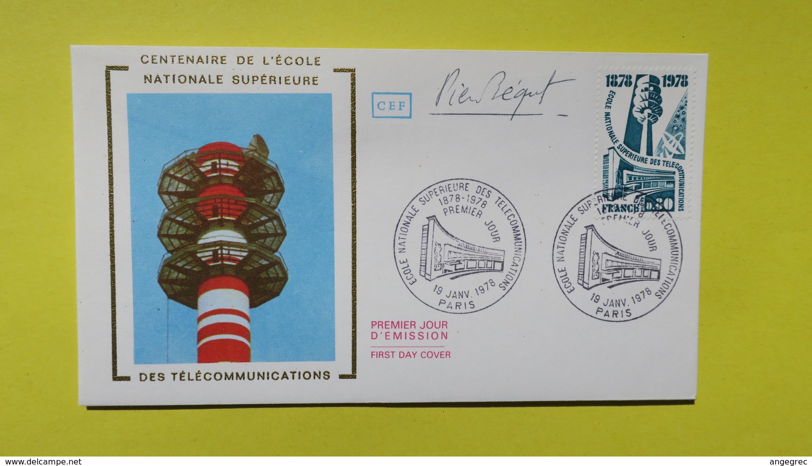 Autographe  Sur  FDC  First Day Cover  Premier Jour   A VOIR   1978 - Autres & Non Classés