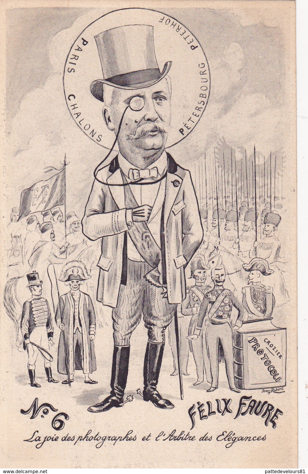 CPA  Félix FAURE Président République Politique Caricature Satirique Illustrateur Jean ROBERT - Robert