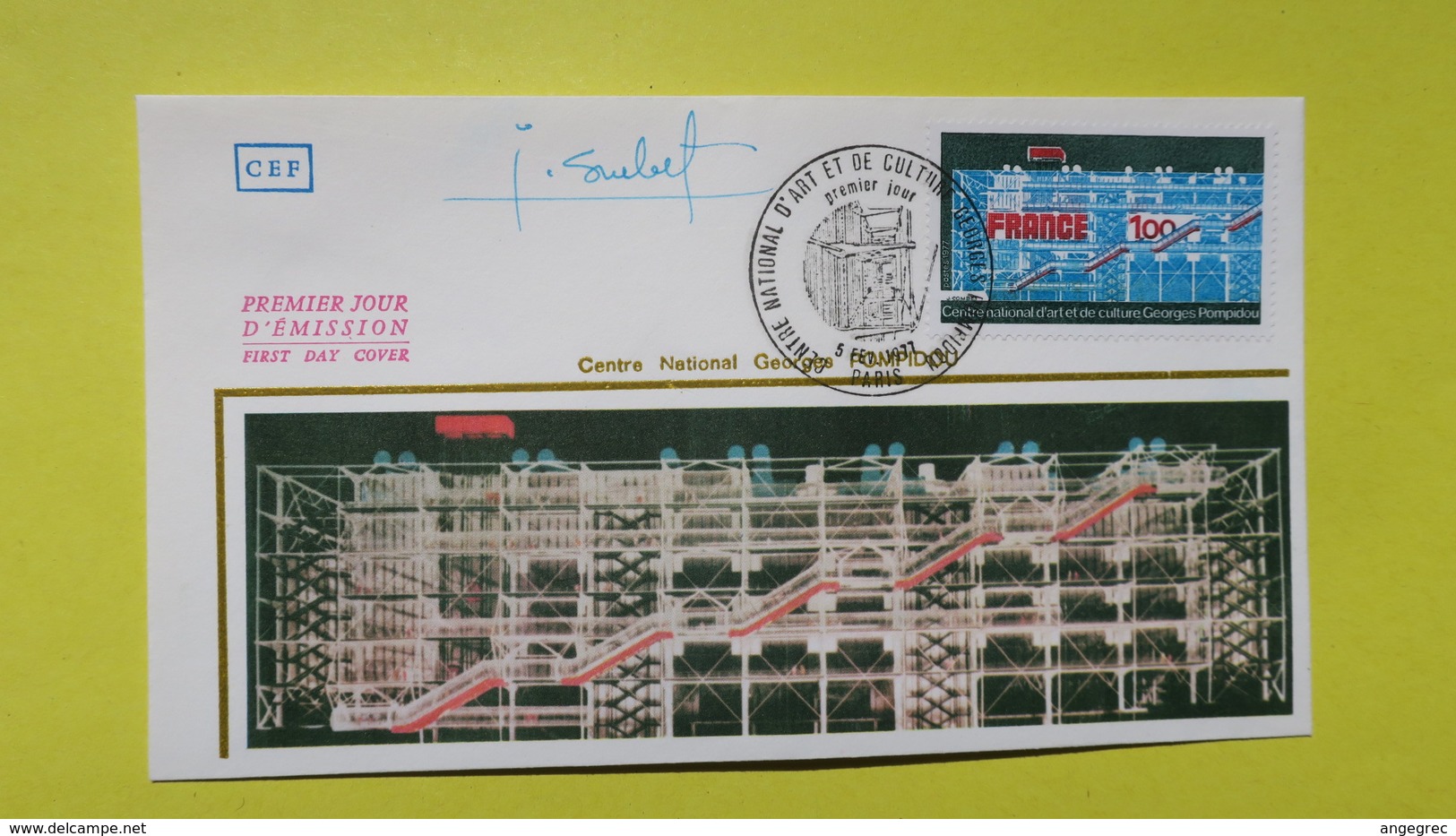 Autographe  Sur  FDC  First Day Cover  Premier Jour   A VOIR   1977 - Autres & Non Classés