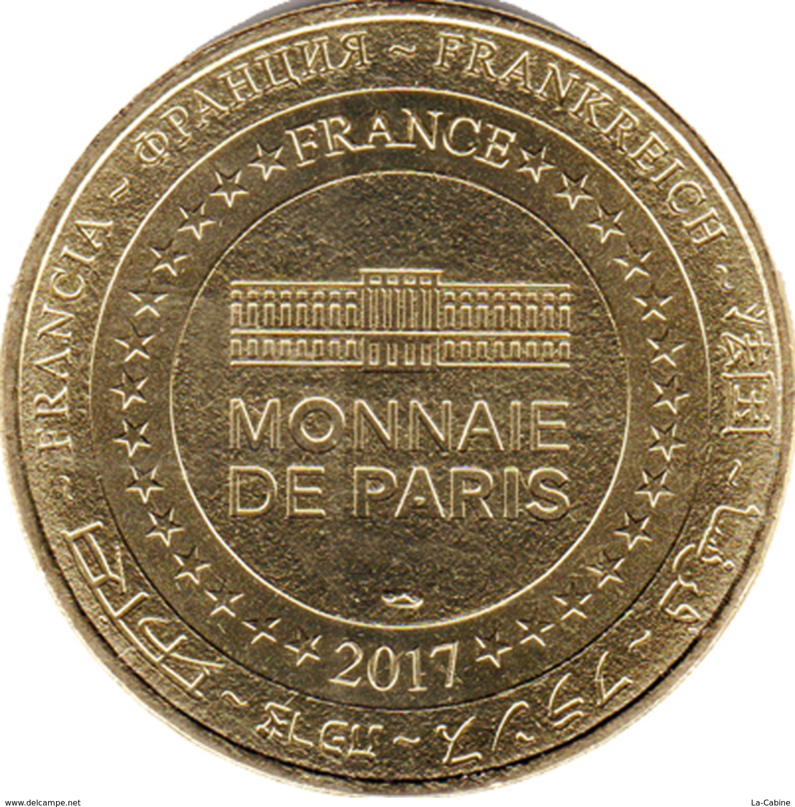 43 HAUTE LOIRE SAUGUES AUVERS LOUP BÊTE DE GÉVAUDAN MÉDAILLE MONNAIE DE PARIS 2017 JETON TOKEN MEDALS COINS - 2017