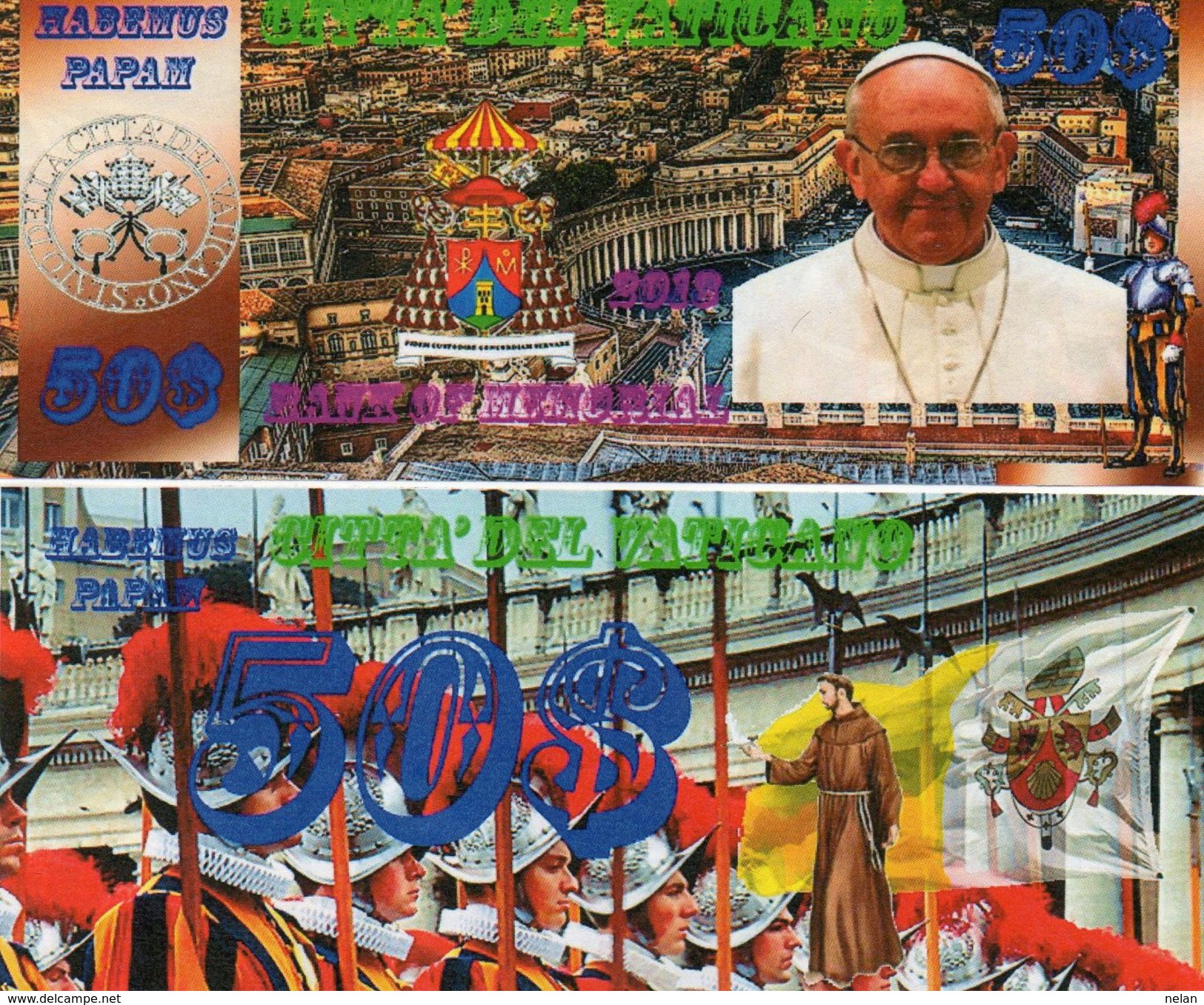 VATICANO- EMISSIONI DI  FANTASIE-UNC - Vatican