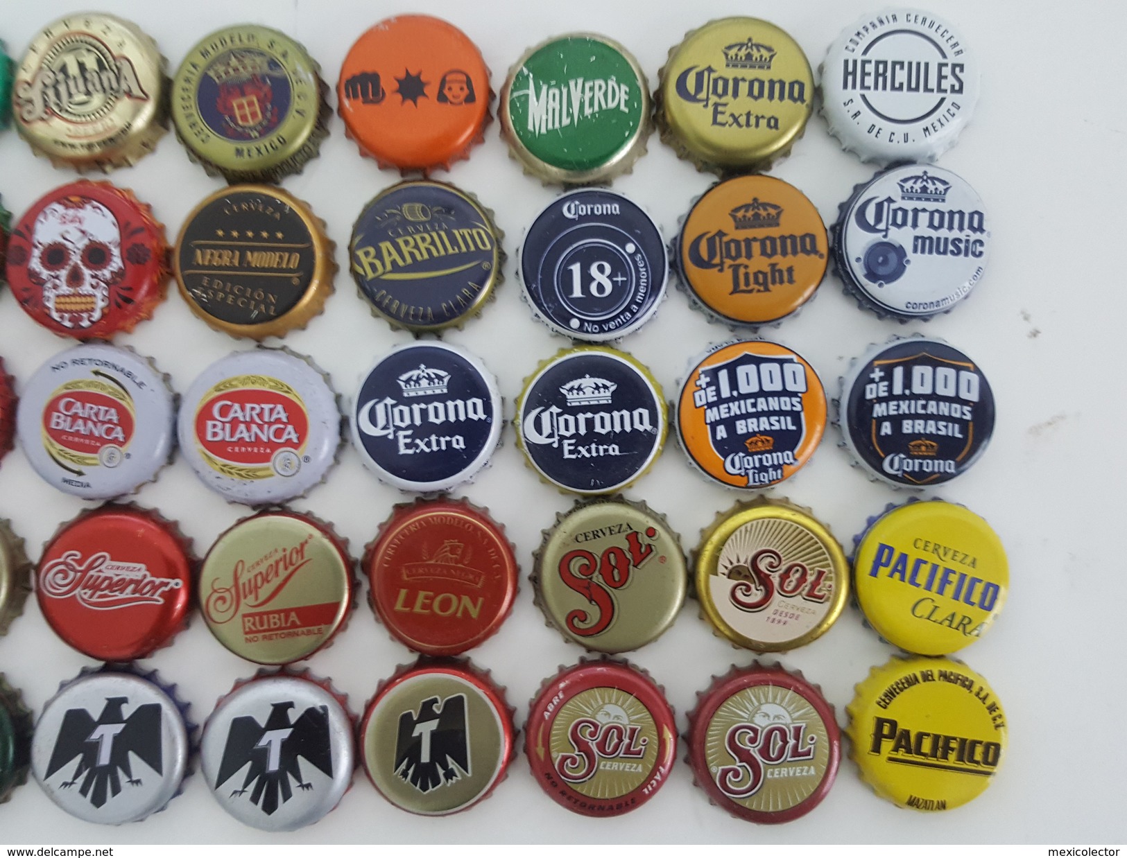 MEXICO - 50 BOTTLE CAPS - BEER - ALL DIFFERENTS - Bier