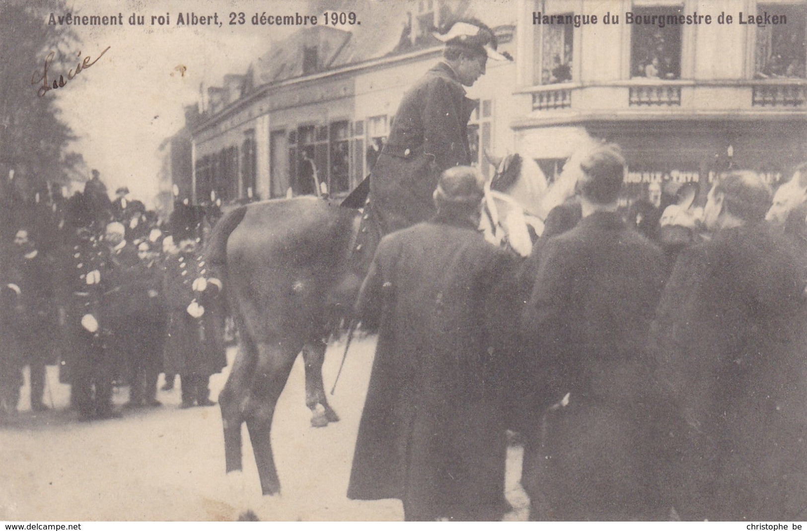 Avênement Du Roi Albert 23 Décembre 1909 (pk37854) - Fiestas, Celebraciones