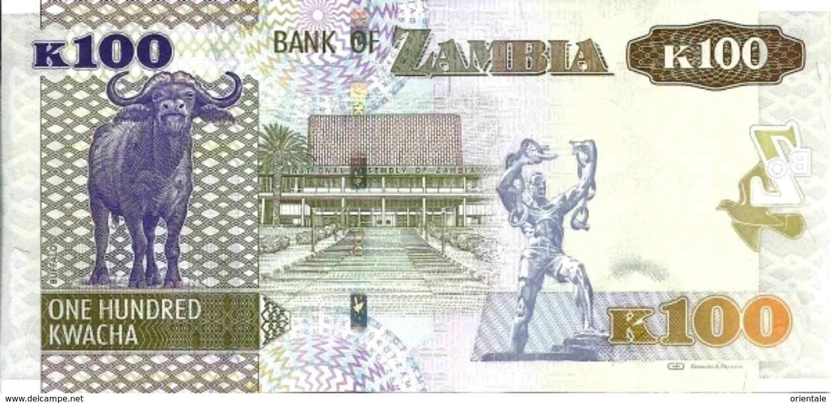 ZAMBIA P. 54c 100 K 2014 UNC - Zambia