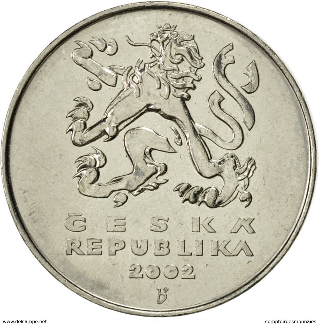 Monnaie, République Tchèque, 5 Korun, 2002, SUP, Nickel Plated Steel, KM:8 - Tsjechië