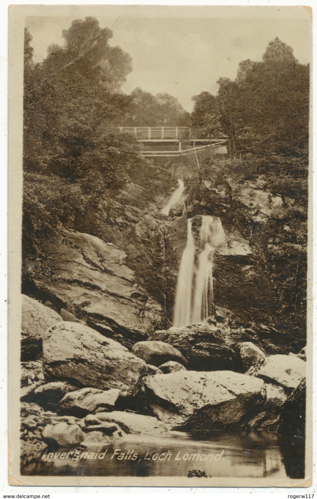 Inversnaid Falls, Loch Lomond, 1914 Postcard - Dunbartonshire