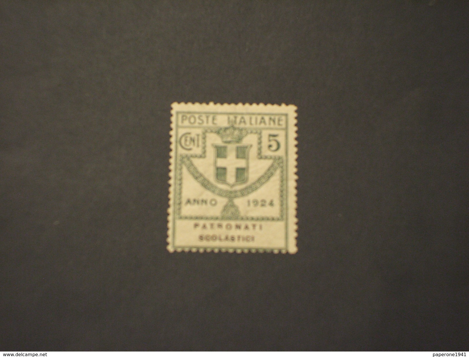 ITALIA REGNO - Enti Semistatali - VARIETA' - 1924 STEMMA 5 C., Con Punto Tra T.r (patronati) - NUOVO(++) - Versichert