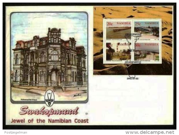 NAMIBIA, 1991, Mint FDC, Swakopmund, MI Nr. 1.11ms,  F4009 Miniature Sheet - Namibië (1990- ...)