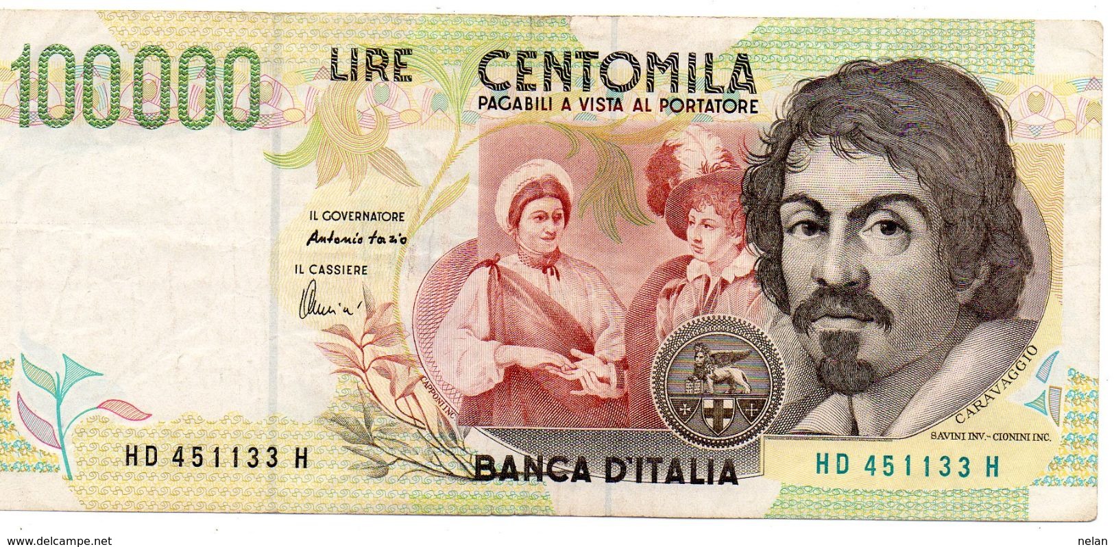 ITALIA-BANCONOTA-100.000 MILA LIRE-FAZIO-AMICI - 100000 Lire