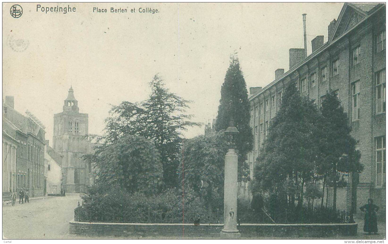 POPERINGHE - Place Berten Et Collège - Poperinge