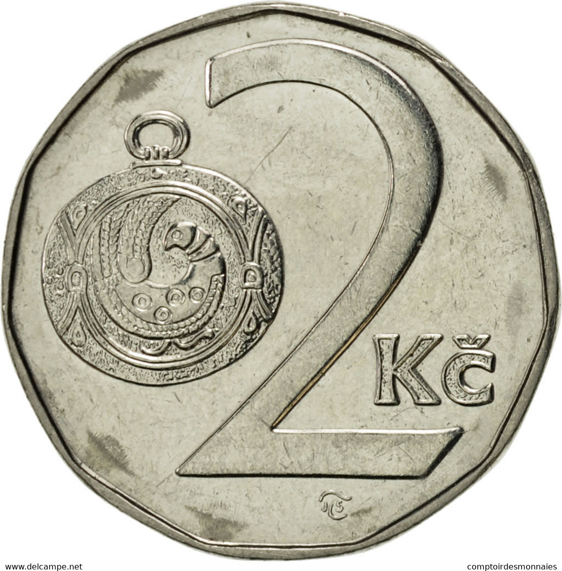 Monnaie, République Tchèque, 2 Koruny, 1994, SUP, Nickel Plated Steel, KM:9 - Tchéquie