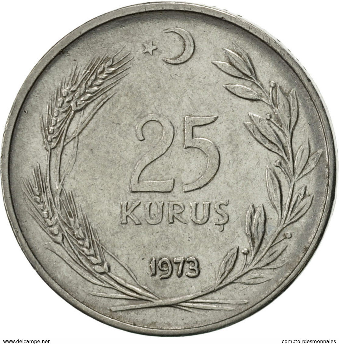 Monnaie, Turquie, 25 Kurus, 1973, SUP, Stainless Steel, KM:892.3 - Turquie