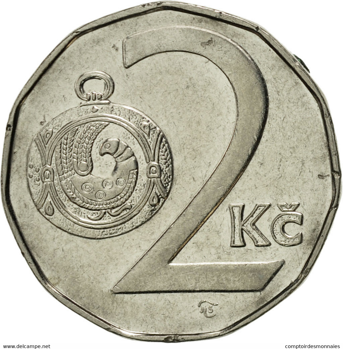 Monnaie, République Tchèque, 2 Koruny, 1995, SUP, Nickel Plated Steel, KM:9 - Tschechische Rep.