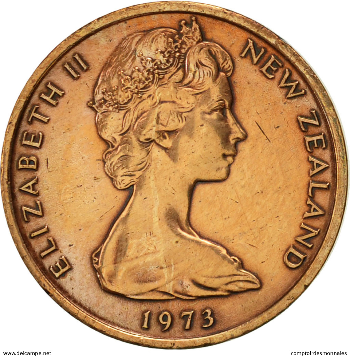 Monnaie, Nouvelle-Zélande, Elizabeth II, Cent, 1973, SUP, Bronze, KM:31.1 - Nouvelle-Zélande