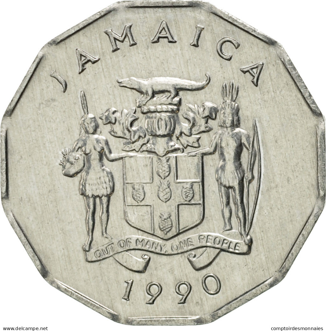 Monnaie, Jamaica, Elizabeth II, Cent, 1990, British Royal Mint, SUP, Aluminium - Jamaica