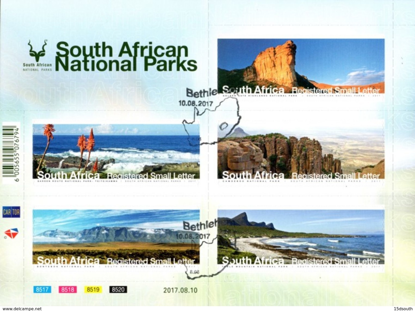 South Africa - 2017 National Parks Sheet (o) - Sukkulenten