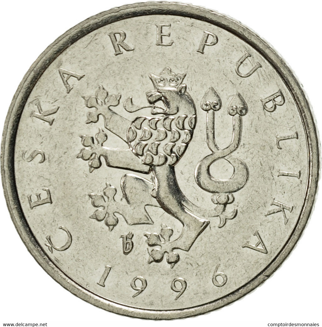 Monnaie, République Tchèque, Koruna, 1996, SUP, Nickel Plated Steel, KM:7 - Czech Republic