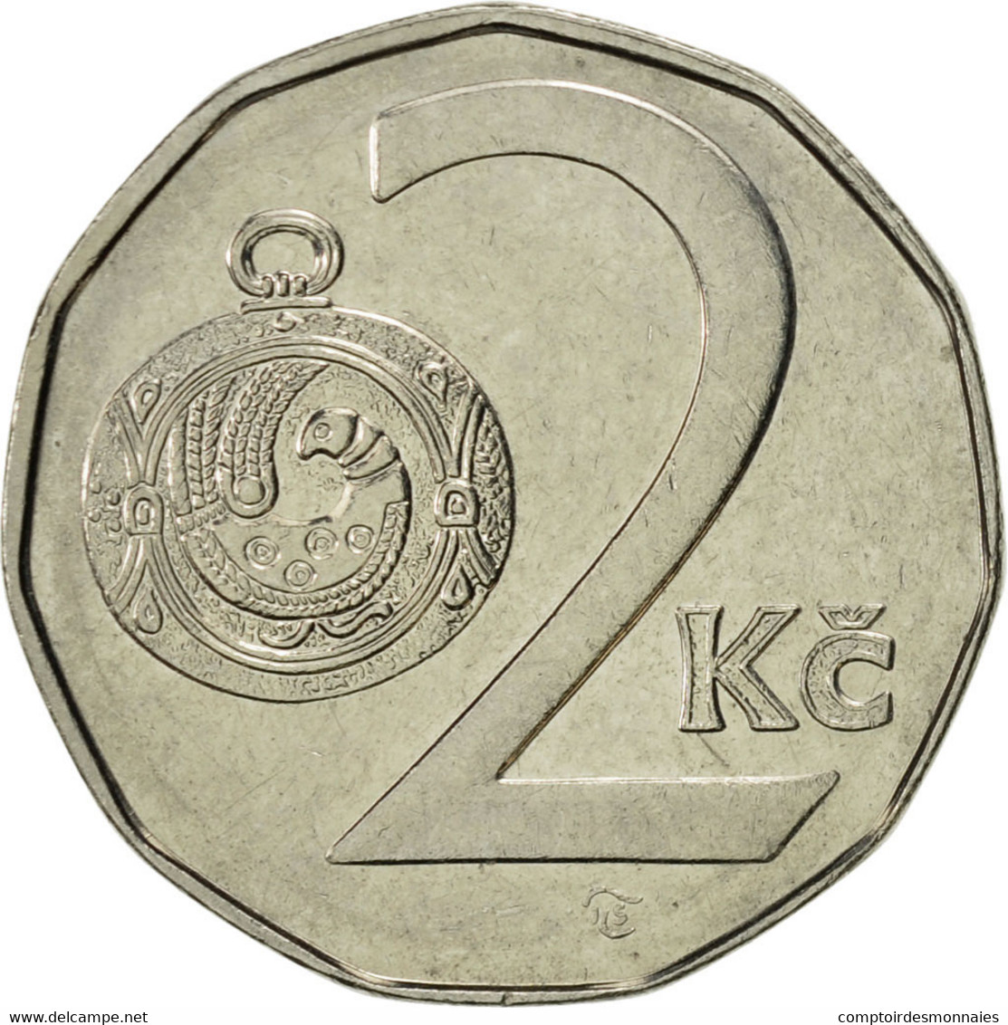 Monnaie, République Tchèque, 2 Koruny, 1997, SUP, Nickel Plated Steel, KM:9 - Tchéquie